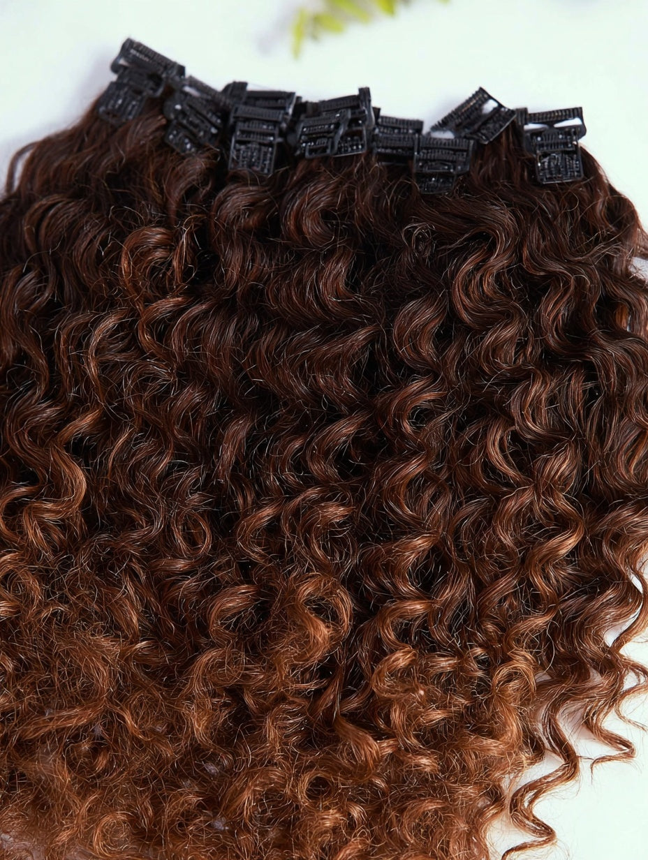 Raw Burmese Curly Hair - Clip-in